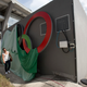 A closer look at the sad Olympic rings outside of Maracanã stadium (Image: AP)